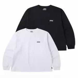 JEEP 2PACK 16수 싱글 베이직 빅로고 롱슬리브 티셔츠 (JQ5TSU754BK)