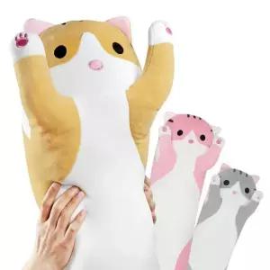 모찌 귀여운 고양이 바디필로우 50cm 안고 자는 베개