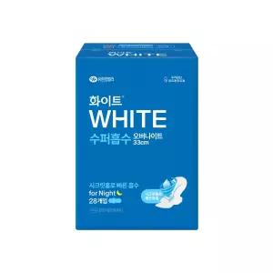 화이트 브랜드관 수퍼흡수 오버나이트 28p