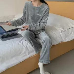잠옷세트 밍크극세사 포근잠옷 수면바지 캐쥬얼 파자마 겨울잠옷 수면잠옷 홈웨어