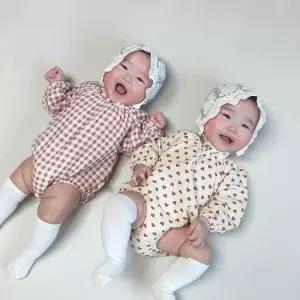 [조이멀티]하트체크 요루거즈 긴팔바디슈트 205322
