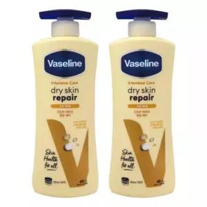 바세린 드라이 스킨 리페어 로션 400ml 2개