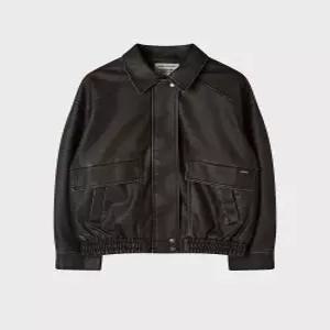 후아유 WHOAU Synthetic Leather Jacket WHJKG4992F