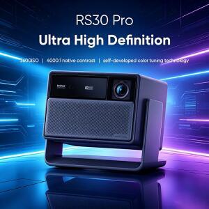 XGIMI RS30 Pro Max 4K 레이저 프로젝터 4800 ISO 밝기 HDR 하만 카돈 사운드 IMAX Enhanced 홈시어터 UHD