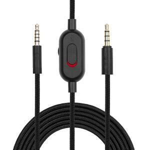 볼륨 컨트롤러와 음소거 기능이 있는 로지텍 G Pro X G433 G233 이어폰 사운드 보조 코드를 위한 웨이샨 헤드셋 케이블 교체