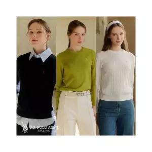 [USPA] 26FW 여성 긴팔 라운드니트 3종