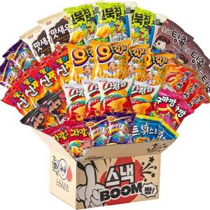더하모니 미니스낵 BOOM 1호 탕비실 사무실 대용량과자 간식꾸러미 선물박스