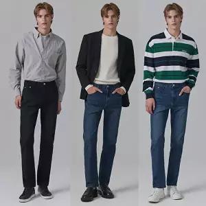 [뱅뱅]26FW 남성 가을 라이크라 스트레이트 데님 3종