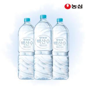 농심 백산수 무라벨 2L X 12개 천연암반수 생수 지하수 먹는샘물 깨끗한물 안전한물 미네랄워터