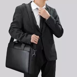 남성 직장인 토트백 노트북 가방 가죽 브리프케이스