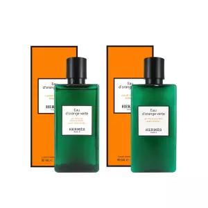 에르메스 오 도랑쥬 베르트 바디 2종 단품 세트 샤워 젤 80ml 1개 바디 로션 80ml 1개