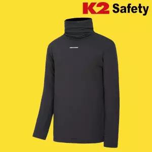 K2세이프티 TS-F6202 기모티셔츠 하이넥 핑거홀