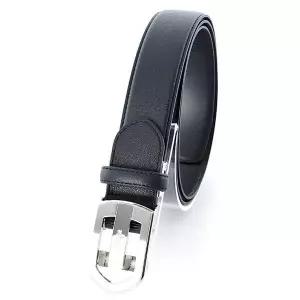 [듀퐁셔츠]TE4SMBTAB101TBK_브로이어 블루 자동 벨트 블랙