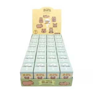 랜덤 카피바라 뽁뽁 말랑모찌 28개(박스) 말랑이 스퀴시 랜덤 뽑기 주물럭 스트레스해소