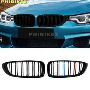 BMW 4 시리즈 F32 2013-2020 420i 차량용 스타일 프론트 키드니 그릴 더블 슬랫