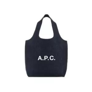A.P.C [명품] 아페쎄 26SS NINON 로고 프린팅 토트백 인디고 COHIZ M61565 IAI