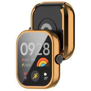 Redmi Watch 4 5TPU 케이스 커버와 호환 가능 소프트 전기 도금 시계 화면 보호기 프레임 풀