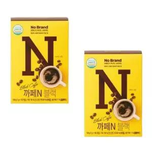노브랜드 까페N 블랙 1g x100입 x 2박스 학교 사무실 탕비실 음료 티타 임 디저트 캠핑
