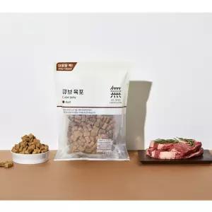 JJ 바우와우 강아지 큐브 육포 소고기 800g 간식 ( 반려견 간식
