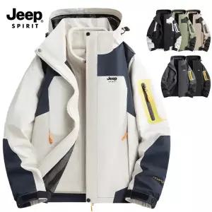 지프 JEEP SPIRIT 남녀공용 3in1 바람막이+후리스 내피세트 아웃도어 방수점퍼 바람막이 후드집업 JW553-1