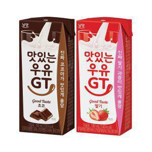 맛있는 우유 GT 초코 딸기 2종 190ml 24팩+24팩(총48팩)