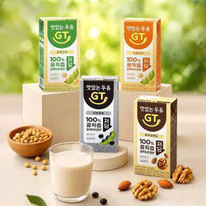 맛있는 두유 GT 190ml 4종 검은콩깨 담백한맛 달콤한맛 호두맛24팩+24팩(총48팩)