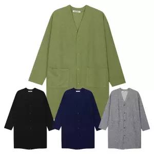 [리미드] 남성 브이넥 롱라인 미니멀 여유핏 가디건 5C-CA-Q020
