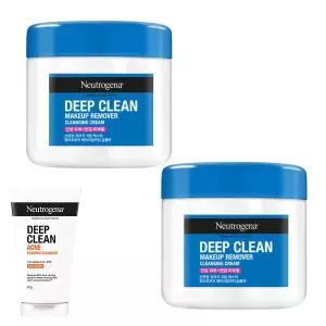 뉴트로지나 딥클린 클렌징 크림 285ml 2개 + 약산성 아크네 포밍 클렌저 40g 1개 증정