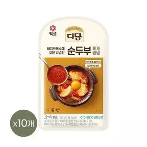 [셀러허브]다담 순두부찌개 양념 140g x10개 (S50739034)