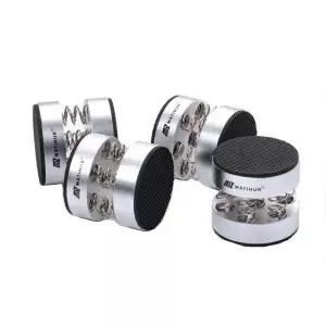 Audiophile 충격 스파이크 스프링 댐핑 패드 HIFI 스탠드 피트 스피커 오디오 CD 풋 단일 제품 실버