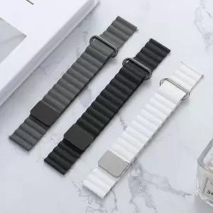 갤럭시워치3 41mm 스트랩 반버튼 마그네틱 가죽밴드