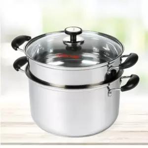 스텐찜기 2단 24cm 찜솥 찜통 채반 곰솥 냄비