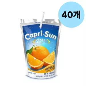 농심 카프리썬 오렌지 상큼 과채 음료 200ml 40개