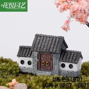 1PCS 미니어처 인형 고기 분지 액세서리 테라리움 골동품 홈 장식에 대 한 중국 아치 밑의 통로