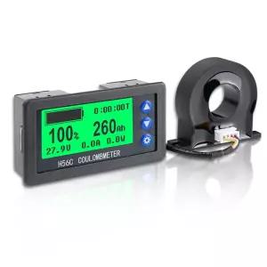 ZORZA 1Pcs 배터리 모니터 홀 센서 쿨롱 테스터 100A DC9V-100V 용량 전원 디지털 디스플레이 전압계 RV 카