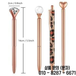 6pcs 볼펜 세트 저널링을위한 금속 크리스탈 다이아몬드 반짝이 편지지 교사 졸업 멋진 선물