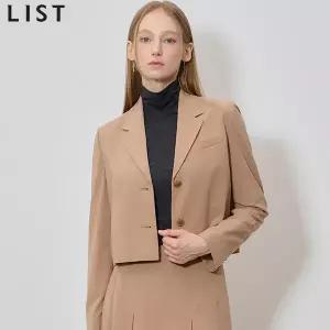 [리스트(LIST)] 스테디 울 모던 크롭 셋업 재킷 (택가격: 268000원)