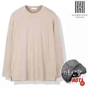 [해리슨] 스판 속 기모 라운드 긴팔티 LWD1120
