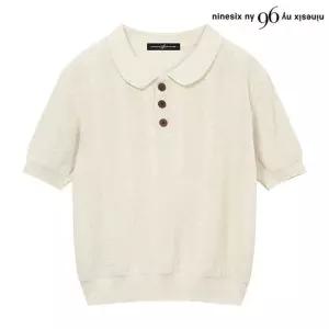 나인식스뉴욕 [(영캐릭터)]린넨 버튼 반팔 니트 (NP2KT002L0)