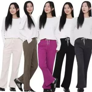 여성 골덴 부츠컷 밴딩팬츠 스트링 세미 코듀로이
