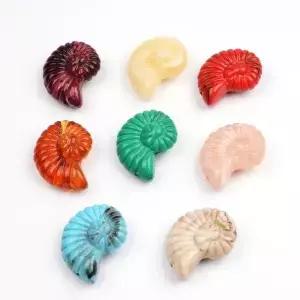 3 조각 30*37mm 시뮬레이션 된 아크릴 조가비 껍질 수평 구멍 구슬 DIY는 유행 보석 의류 액세서리 재료를