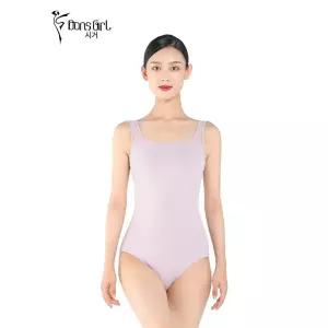 성인발레복 릴리 스퀘어넥 체조 반팔 무용복 취미 공연