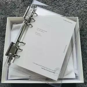 투명 아크릴 A5 루즈리프 쿼드 그리드 카드 앨범 고급스러운 인스턴트 사진 3인치 소형 보관