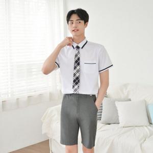 교복몰 (허리조절)진그레이 교복 반바지(남자) 교복 교복바지 교복쇼핑몰