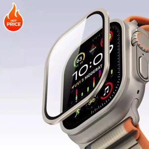 Apple Watch Ultra 49mm 티타늄 금속 프레임 용 강화 유리 시리즈 Ultra 2 화면 보호기 액세서리 용 긁힘 방지 필름