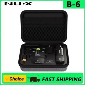 NUX B-6 색소폰 무선 시스템 충전 케이스 포함, 작동 범위 20미터, 고해상도 24비트/44.1kHz 오디오, 2.4GHz