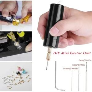 휴대용 미니 전동 드릴 DIY 전기 USB 전동 드릴 도구 에폭시 레진 쥬얼리 제작 목공예 조각 펜 도구