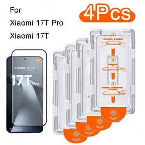 Xiaomi 17T Pro 유리 소유성 코팅 먼지 방지 화면 보호기 Xiaomi 17T Pro 유리 강화 쉬운 설치 17T Pro