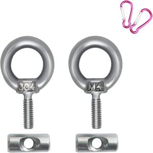 2 세트 6mm 어닝 레일 스토퍼(카라비너 ​​후크 포함) 캐러밴 모터홈 텐트 장비용 블로킹 키트