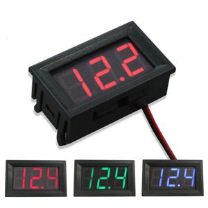 DC4.5V-30V 방수 디지털 전압계 자동차 보트 오토바이 0.56 인치 LED 디스플레이 볼트 전압 측정기 미니 테스터 패널 전류계